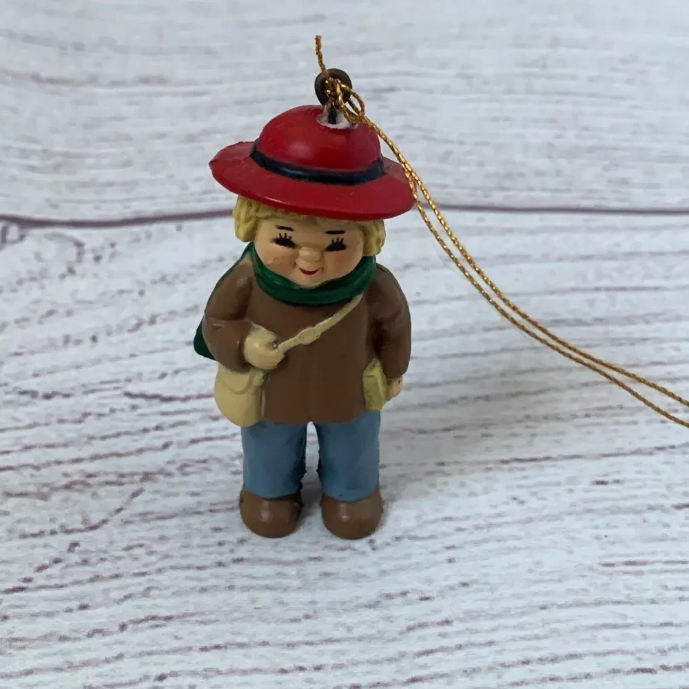 Vintage Bradford Boy with Bag Christmas Tree Ornament